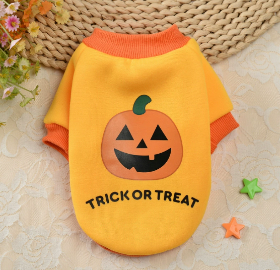 "Trick or treat" Halloween kutyaruha több méretben