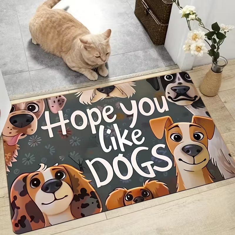 Lábtörlő - Hope you like dogs - dizájn 2