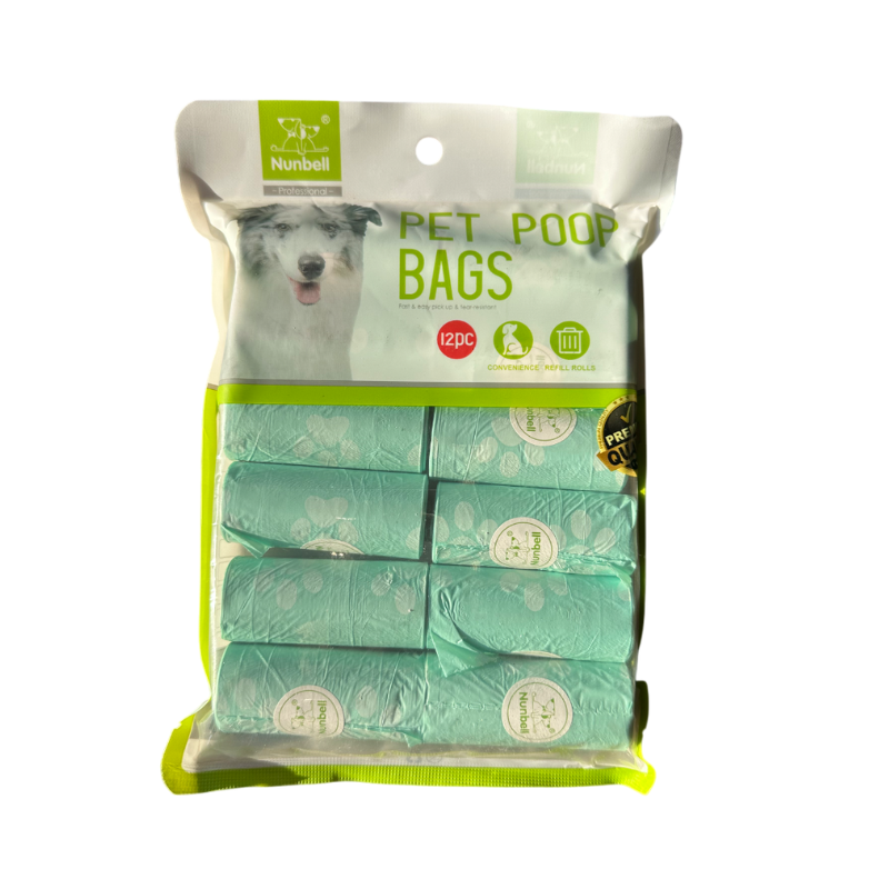 Ürülékzacskó 12 db-os - világoskék