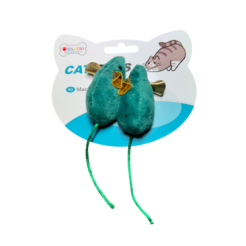 2 db plüss egér játék macskáknak