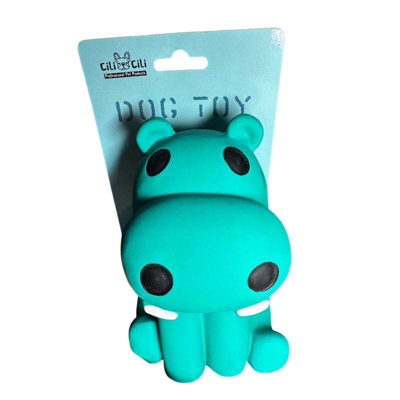 Nagy méretű sípoló víziló kutyajáték