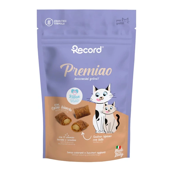 RECORD TÖLTÖTT JUTALOMFALAT KÖLYÖK MACSKÁKNAK CSIRKÉS 50 G