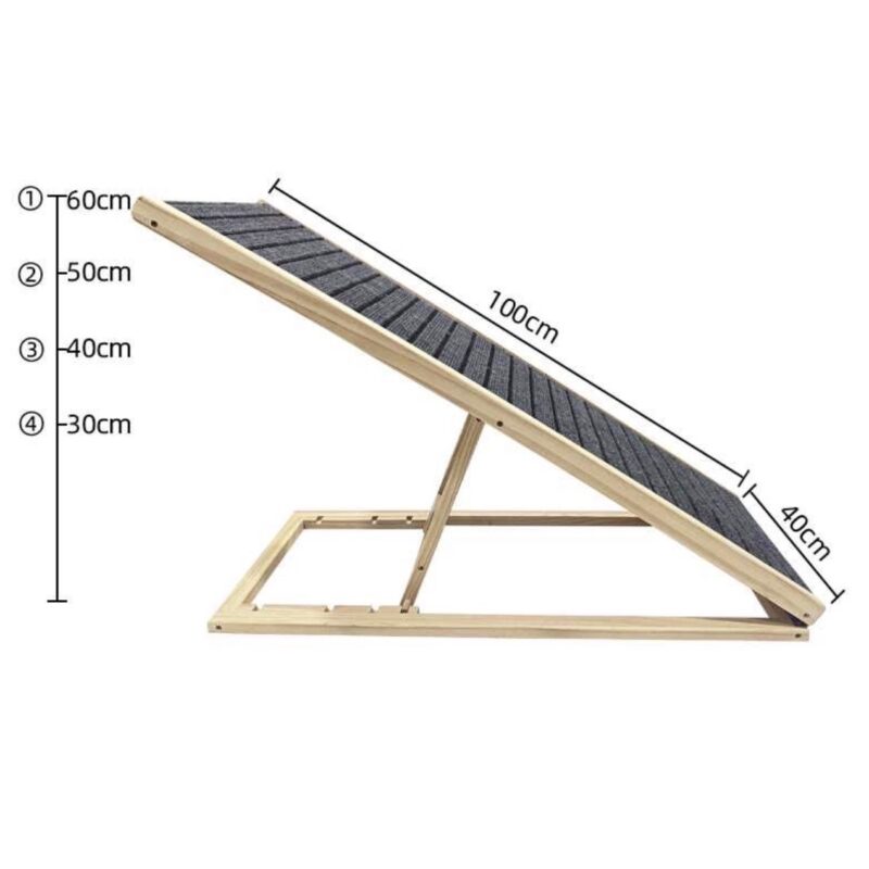 Állítható fa kutyarámpa - 100 cm